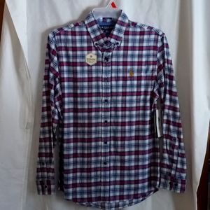 U.S. Polo Association Mens Flannel Shirt Medium